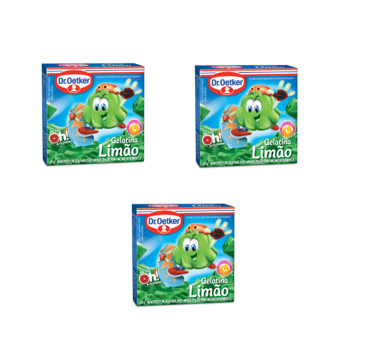 Dr. Oetker Gelatina: Limão (3x20g)